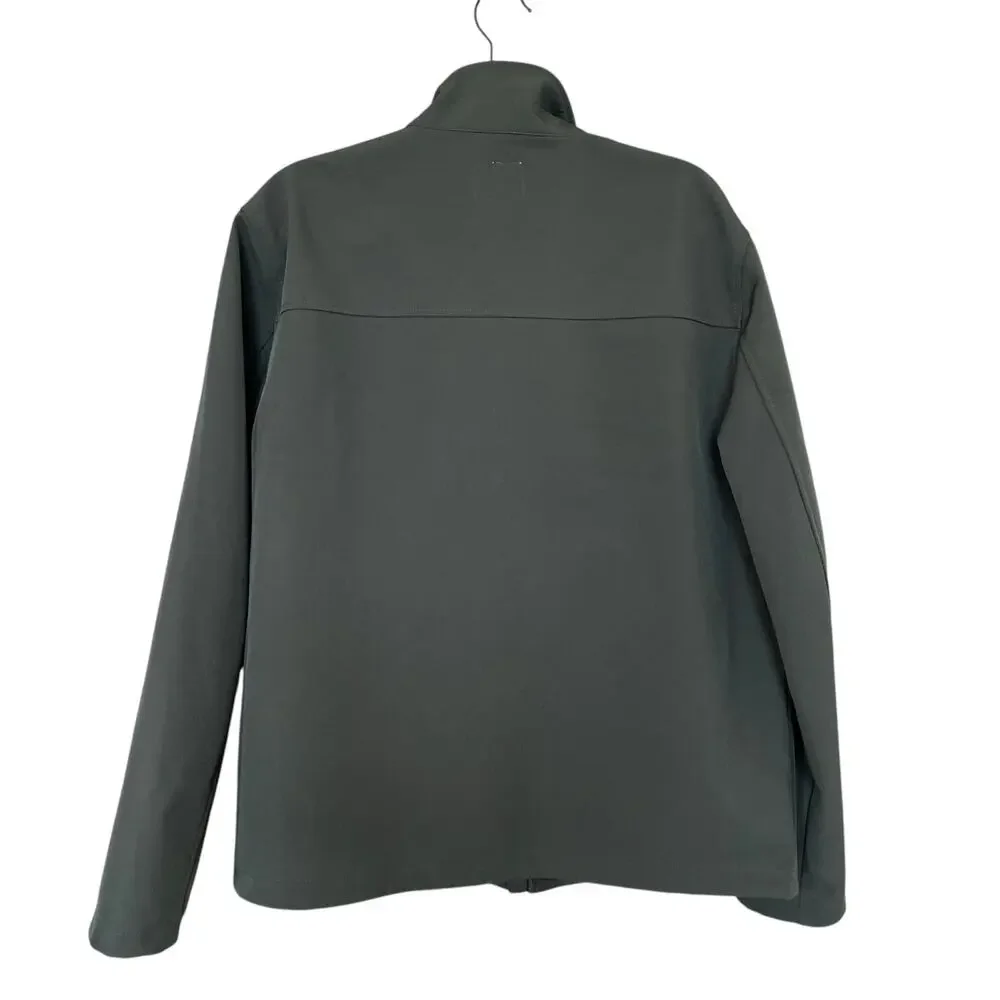 St. John's Bay Soft Shell Performance Jacket Men's Size Large Green Pockets